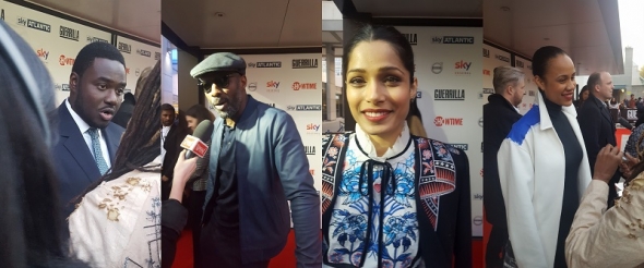 Freida Pinto, Idris Elba and other stars on Guerrilla red carpet