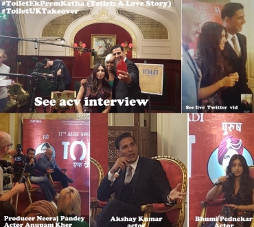 ‘Toilet: Ek Prem Katha’ (film) – interview Akshay Kumar & Bhumi Pednekar coming to our Youtube channel shortly…(subscribe and don’t miss!)
