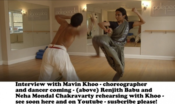 Darbar – Mavin Khoo talks to acv about the Indian classical dance festival and see him working with bharatanatyam dancers with Renjith Babu and Neha Mondal Chakravarty