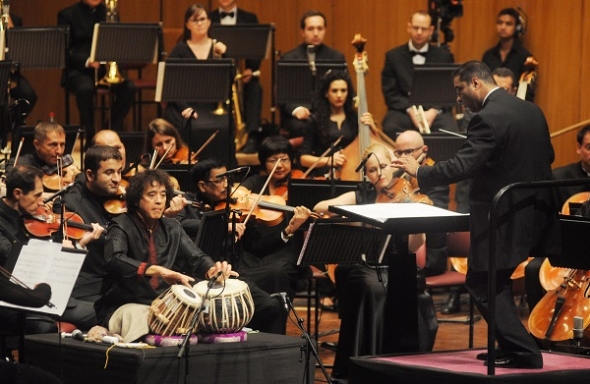 Zakir Hussain, tabla maestro, joins Symphony Orchestra of India on debut UK tour