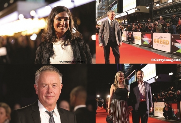 London Film Festival 2019: Greed – Red carpet glamour, Dinita Gohil, Steve Coogan, David Mitchell and others… (review of film as well)