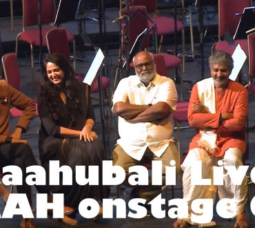 Baahubali onstage Q&A at Royal Albert Hall… director SS Rajamouli and team: ‘Support us and we will try and give you more’; MM Keeravaani sings… (video)