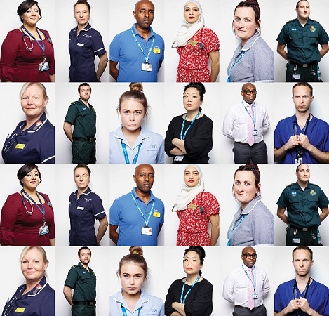 NHS Portraits: Celebrity photographer Rankin takes pictures of workers to mark 72 years…Asian doctor speaks to acv…