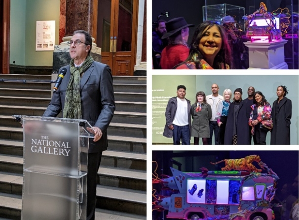 Chila Burman – one of seven artists vying for Fourth Plinth spot on National Gallery at Trafalgar Square